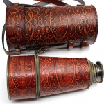 K&auml;sitsi valmistatud teleskoop | Naha nikerdamine | 20 tolli |