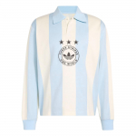 Adidas Originals kolme triibuga mugav lihtne pikkade varrukatega polo s&auml;rk meestele pealisr&otilde;ivad KU9190 XS