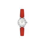 TISSOT Kvartsmehhanism 30m Veekindlus Naiste K&auml;ekell 19.5mm Valge sihverplaadi Roostevabast terasest korpus Nahkrihm T140.009.16.111.00 Regular Watch Box