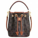Celine logo print paelaga sulgemisega nahast &otilde;lakott-tote kott Naiste k&auml;ekotid Pruun 121672CAS-04LU Basic Set (Bag+Dust Bag)