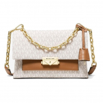 Michael Kors Mk Cece Commuter &Auml;ri Logoga V&auml;rviplokk Kunstnahast &Uuml;mbrik Crossbody &Otilde;lakott Keskmine Naiste kotid 35F2G0EF8B-150 Basic Set (Bag+Dust Bag)