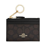 Coach Skinny ID-kaardi hoidja 11 kaubam&auml;rgi logoga Metallist lukuga Naised Kaardihoidja P&auml;hklipuu Must CW870-IMXAQ Walnut & Black
