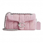 Coach Tabby 20 Logoga Klassikaline Tepitud Denim Crossbody &Otilde;lakott V&auml;ikesed Naiste kotid Helelilla CBG33-LHY24 Basic Set (Bag+Dust Bag)