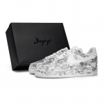 Nike Air Force 1 Sky Halo V&auml;rvilised Libisemiskindlad Madalad Rula Kingad Unisex Valge Hall CW2288-111(Team80SBOX) 36.5