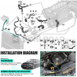 Paisupaagi voolik &uuml;lemise radiaatori k&uuml;lge 17127618510 &Uuml;hilduv BMW E81 E82 E84 E87 E88 E90 E91 E92 E93 128i 328i 328xi 330i 330xi X1-ga