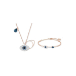 Swarovski Symbolica kurja silma kaelakee ja k&auml;ev&otilde;ru komplekt Naiste ehted Roosa-kuldne ES2020091001 Box (Random Color)