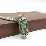 Retro etniline stiil Kuue silbi mantra Gawu karp Eemaldatav ripats Ripats 50CM(Necklace Size)