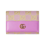 Gucci Double G logo kl&otilde;pskinnitusega l&otilde;uendi ja nahast kaardihoidja Naiste kaardihoidja Helesinine-Kollane 783120-FADAR-8741 Gift Set(Basic Set+Box+Shopping Bag)