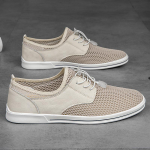 Moodsad Pehme Tald Vabaaja Mitmek&uuml;lgsed V&auml;lisjalan&otilde;ud Meeste Tossud Korterid Suvised Hingavad L&auml;bil&otilde;ikega Kerged Libisemisvastased Kantavad 38 beež