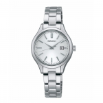SEIKO SELECTION STPX093 S-seeria P&auml;ikeseenergia Kuup&auml;ev Valge Roostevaba Teras [Seiko K&auml;ekell] Naiste K&auml;ekell, Toiteallikas, Kalender, Ketas,
