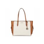 Michael Kors Gilly Suure Mahutavusega Logotr&uuml;kiga Vintage PVC Nahast Totes Kott Naiste totes kotid vanillivalge 35S1G2GT7B-VANILLA Basic Set (Bag+Dust Bag)