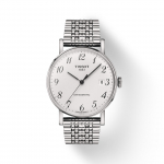 Tissot Le Locle Seeria Mehaaniline mehhanism Kuup&auml;evan&auml;idik Suured kolm osutit Lihtne kell Meeste kellad Valge Teras T109.407.11.032.00 Silver Dial and Silver Band