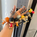 8 tk/komplekt Anime Haikyu figuur v&otilde;tmehoidja Kenma Kozume Shoyo Hinata Q versioon kott ripats v&otilde;rkpallipoisid nukk v&otilde;tmehoidja m&auml;nguasjad kingitus