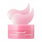 Medicube PDRN Pink Kofeiin Kollageen Silmaplaastrid Pinguldav & Tumedate Ringide Hoolitsus 60 tk