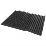 Lehmalaut Lehma Kraapimismatt Veiste S&uuml;geluse Leevendaja Hobuse Tarvikud Kariloomade Hooldusvahendid Ergonoomiline Disain Vastupidav Kumm 42.00X33.00X2.00CM must