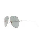 Cartier metallist piloodistiilis p&auml;ikeseprillid graveeritud sangadega Meeste p&auml;ikeseprillid H&otilde;bedased CT0110S 60