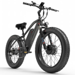 LANKELEISI MG740PLUS E-jalgratas 2000W Kahe mootoriga 48V 20Ah Eemaldatav aku 26-tollised Paksude rehvidega Elektrijalgratas H&uuml;draulilised pidurid Maastikuratas Gray