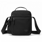 Meeste reisi crossbody &otilde;lakott &ndash; Funktsionaalne vabaaja sling spetsiaalse veepudeli taskuga must