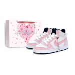 Nike Court Borough Mid Yi Dian Loov p&otilde;sepuna Roosa Libisemiskindel Polsterdus Kulumiskindel Hingav Keskmise k&otilde;rgusega 839977-103(Team1962-) 38