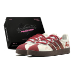 Adidas VL COURT 2.0 Uusaasta kingitus, Punane v&otilde;lu kullatud CNY Hiina aasta, Hobuse aasta madalad Saksa armee tossud Unisex JI0497(TeamS1-S-BOX) 36