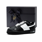 Nike Air Force 1 libisemiskindlad kulumiskindlad madalad rulaketsid Unisex Must Valge CW2288-001(Team856-1.0) 40