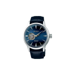 SEIKO Presage seeria Jaapani ja Korea mood meeste mehaaniline kell Automaatne veisenahast rihm meeste kell sinine sihverplaat SARY155 sinine