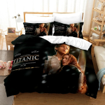 Titanic Laev Ookean Tekikate Padjap&uuml;&uuml;r Titanic Jack Voodipesu Komplekt T&auml;iskasvanu Poiss T&uuml;druk Magamistoa Kaunistus Lapsed &Uuml;he Kahekohaline Suurus 135x200cm black