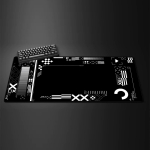 CS GO Disain Hiirematt XXL suur PC m&auml;ngumasin kummist libisemiskindel lukustatud serv m&auml;ngukiirus klaviatuurimatt kontori laiendus lauamatt 400x900x3mm gray