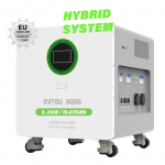 SAKSAMAA Kohaletoimetus 16kwh Lifepo4 Akupakk 48V Kodune P&auml;ikeseenergia S&uuml;steem 6.2KW H&uuml;briid Inverter Generaator DATOUBOSS Off-Grid Solar System 6.2kw Solar Hybrid Inverter