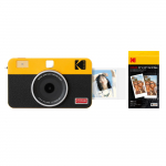 Kodak Mini Shot 2 Retro 4PASS kiirkaamera fotoprinter Kaamera korpus Kollane 2-&uuml;hes & (5,3x8,6 cm) + (8 lehte) + 30-leheline komplekt,