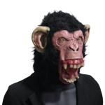 Orangutani mask Halloweeni naljaks Loomapea Lateksist T&auml;isn&auml;oga COS peo P&auml;&auml;stem&auml;ngu NPC rekvisiidid Bucktoothed Gorilla
