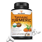 Orgaaniline kurkumikurkumiin 1400 mg musta pipraga liigeste toetamiseks ja antioks&uuml;dantseks heaoluks, GMO-vaba koostis 120PCS orange