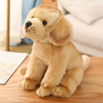 Koer Labrador Nukk Lapsed T&auml;idisega Palus M&auml;nguasi T&auml;idisega Pehme Kingitus 28cm beige