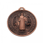 Eriti suur P&uuml;ha Benedictuse medal 5 tolli Vana messingist P&uuml;ha Benedictuse &uuml;mmargune auhind Kodu kaunistus Ripats Tsingisulam