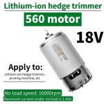 18V 560D V&otilde;lliga Elektriline Heki trimmerimootor, Liitiumaku Aiat&ouml;&ouml;riist, 560D Mootor Hekil&otilde;ikuri jaoks