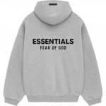Fear of God Essentials FW24 Fliisist kapuutsiga pusa 'Light Heather Grey' Meeste 192HO246258F M
