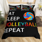 V&otilde;rkpall Spordi Voodipesukomplekt Sporditeemaline Tekikott King Queen Akvarell V&otilde;rkpall Tekikott Pallim&auml;ng Tekikott 135x200cm