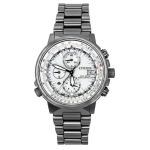 Citizen Promaster Navihawk A-T Kronograaf Roostevaba Teras H&otilde;bedane sihver Eco-Drive Sukelduja AT8304-57A 200M Meeste k&auml;ekell h&otilde;be