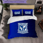 Lech Poznan 3-osaline voodipesukomplekt Pehme tekikott komplekt padjap&uuml;&uuml;ridega Tr&uuml;kitud magamistoa sisustuskomplekt koduks 135cm*200cm