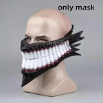 Dandadan Okarun Ken Takakura Cosplay Kost&uuml;&uuml;m Parukas Turbo Vanaema V&otilde;imed Musta Kraega &Uuml;likond Krussis L&uuml;hikesed Juuksed Halloweeni Peo &Uuml;likond XXXL white