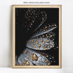 Ristpistes rhinestones t&auml;is&uuml;mmargused lilledega teemantmosaiik 5D DIY teemantmaal 20X30CM