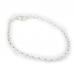 Les Tr&eacute;sors De Lily [C7450] - Bracelet Argent 'Jaseron' 18 cm 3 mm h&otilde;be