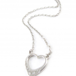 Les Tr&eacute;sors De Lily [J0866] - Collier Argent 'Love' blanc h&otilde;be