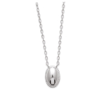 Les Tr&eacute;sors De Lily [Q3749] - Collier argent 'Antica' argent&eacute; rhodi&eacute; - 10x6 mm h&otilde;be