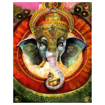 Teemantmaaling India elevant Buddha &uuml;mmargune puur Teemanttikandid Ristpistes 20X30CM