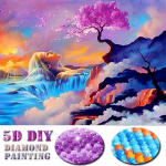 5D teemanttikandid kirsi&otilde;ied teemantmosaiik DIY t&auml;is&uuml;mmargused teemantmaalimismustrid 20X30CM