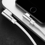 90-kraadine USB-kaabli laadija juhtme andmejuhe iPhone'i 6 S 6S 7 8 Plus 5 5S X XR 11 Pro Max iPad telefoni p&auml;ritoluga pikk 3M kiirlaadimine 2m