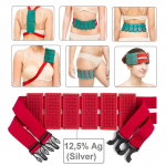 Aplikaator Lyapko Belt Baby 3,5 Ag 960 n&otilde;elad n&otilde;elmassaažiga kehale, liigesevaludele, kehakaalu langetamiseks, heaoluks 3.5 Ag punane