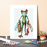 Digitaalne &otilde;limaal DIY maalimine numbrite j&auml;rgi Kodukaunistus L&otilde;uend numbrid &Otilde;limaal Numbrite maalimine 40x50cm no frame
