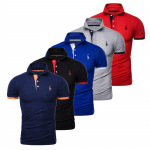 Kasuta Giraffe 5 Pieces Summer L&uuml;hikeste varrukatega Meeste T-s&auml;rk Mood T-s&auml;rk POLO S&auml;rk Meeste vabaaja T-s&auml;rk Slim Polo Business High Quality Outdoor L